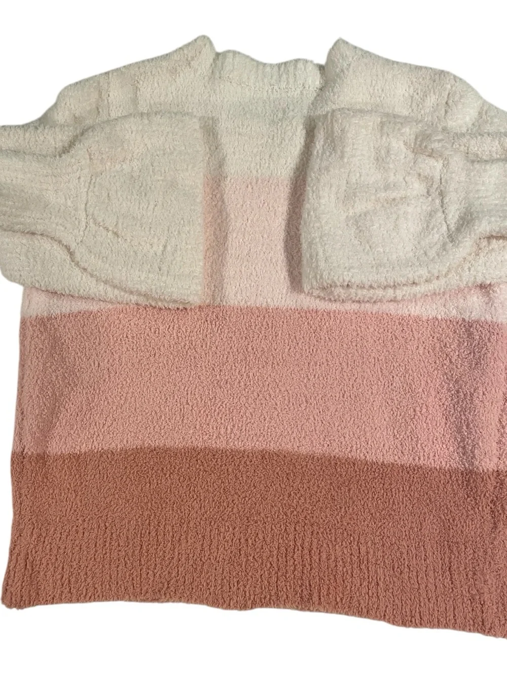 LC Lauren Conrad Striped Sweater Women’s Med Pink Tones Soft Winter Bohemian